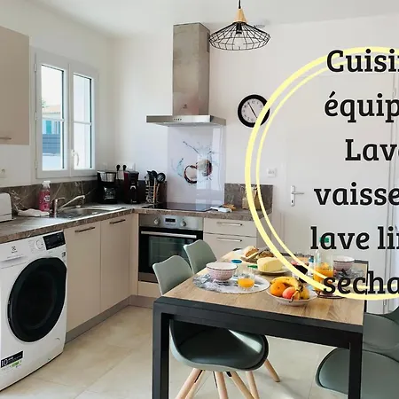 Le Mousse Maison Avec Piscine/parking/wifi/plages 5kms 펜션 레 마트