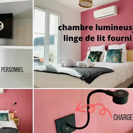 Le Mousse Maison Avec Piscine/parking/wifi/plages 5kms * 레 마트