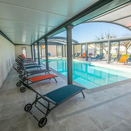 Le Mousse Maison Avec Piscine/parking/wifi/plages 5kms 펜션 *